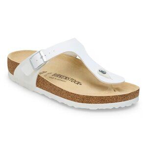 Birkenstock Women's Gizeh Original Footbed Birko-Flor Thong Sandal White
